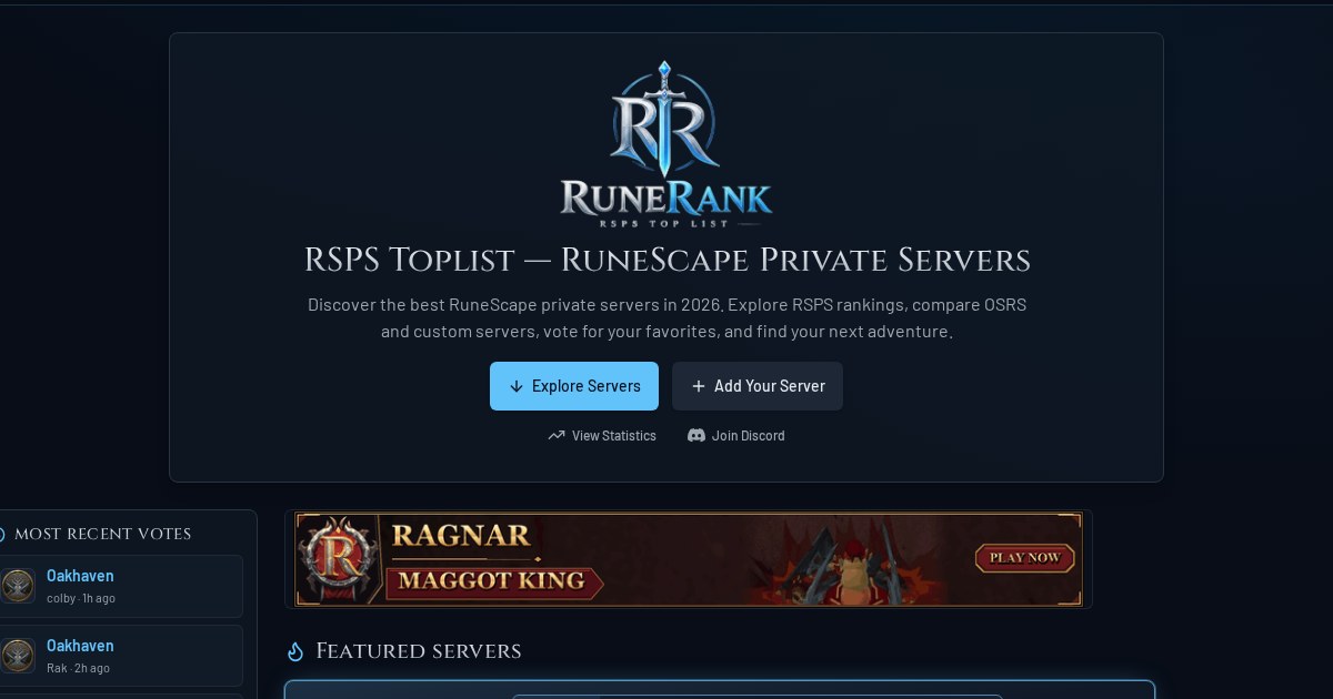 RuneRank Development Update – Security, Voting & Quality of Life Improvements